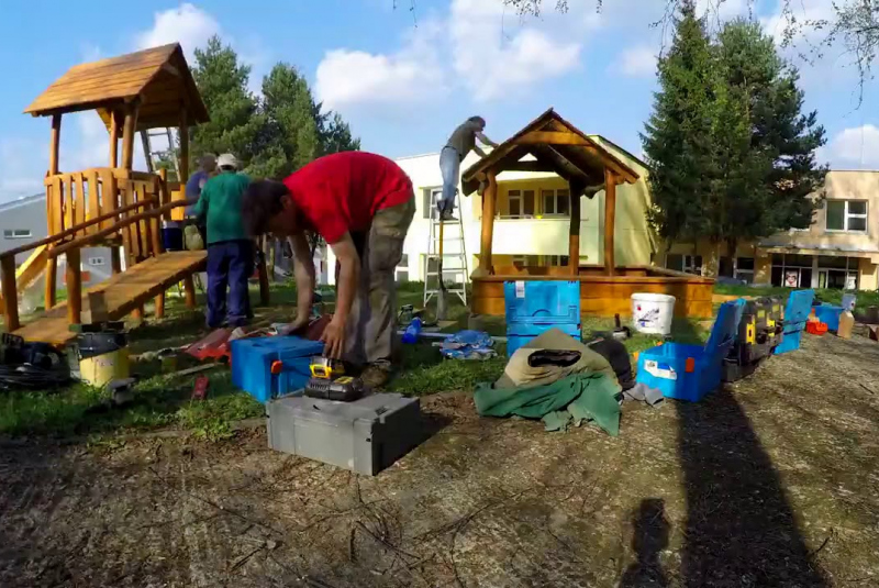 Výstavba detského ihriska MŠ Janka Kráľa Čadca